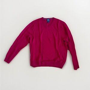Classic Red V-Neck Sweater
